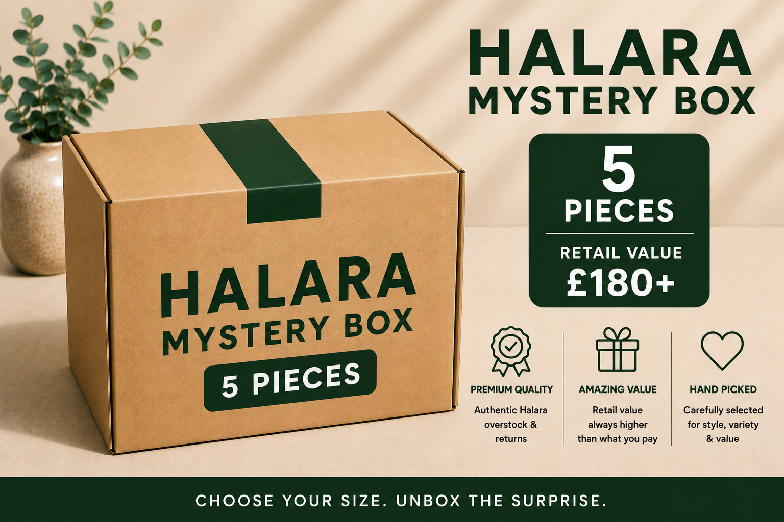 Halara Mystery Fashion Box (5 Pieces) Free Delivery